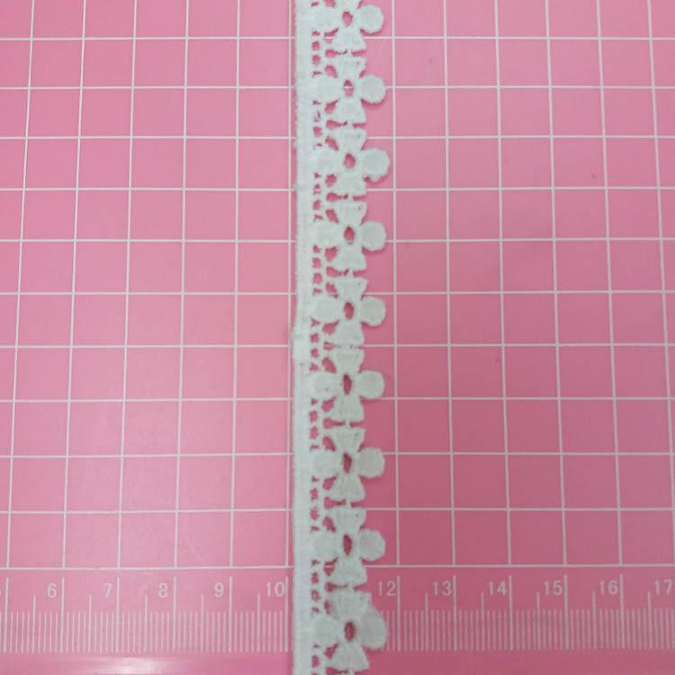 Unilateral Milk Silk Lace Home Textiles Clothing Accessories Curtain Lace Water Soluble Embroidery Lace Wide Lace Trim