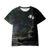 Wukong Cartoon Game 3D Digital Printed Loose Casual T-shirt