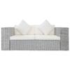 VidaXL Canapé à 2 Places avec Coussins Sofa Causeuse Meuble de Salon Maison Salle de Séjour Intérieur Bureau Chambre Rotin 283070