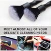 2 Microfiber Detailing Brushes, Car Interior Detailing Brush for Air Vent,Dashboard, Leather,Cleaning Tool Efficient Dust Removal for Car Interior,