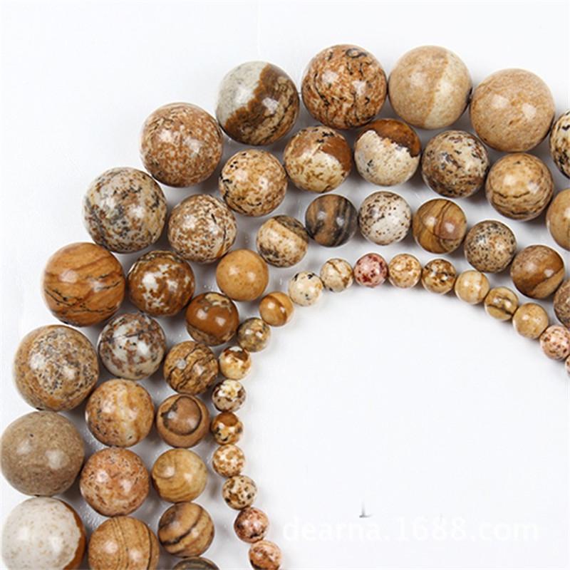 Glansbild Sten Ädelsten Rund Lösa Spacer Beads Strand 4 6 8 10 12mm