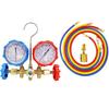 For R410A R134A R32 R404A,Manifold Meter Kit, Instrument Air Conditioner Refrigeration Fluoride Meter Kit, Diagnostic Tool