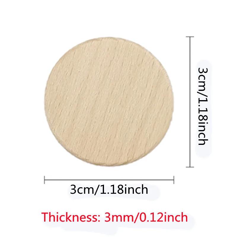 10 Pcs Flat Round Unfinished Wood Cutout Wood Slices for DIY Printing Art Craft Home Embellishments for Arts Crafts Projects
