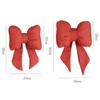 Ribbon Bow Ribbon Bow Car Neck Pillow Linen Linen Bow Car Headrest Cute   Car Seat
