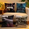 Cushion Cover  Linen  SkinFriendly Soft Decorative Case for Sofa Home Decor PPantera Band Pillow Cover