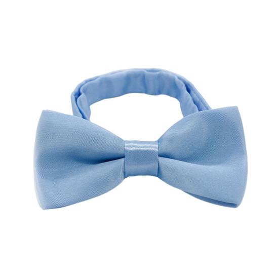 Bow Ties for Boys Solid Color Pre-tied Kids Bow Ties Adjustable Neck Bowtie for Graduation Wedding Party School Casual