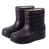 Men's Rain Boots Waterproof Snow Boots Winter Warm Fur Male Cotton Shoes High Top Non-slip Work Boots EVA Lightweight Rain Shoes