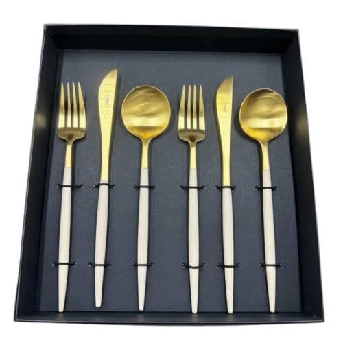 

Обеденный сервиз Cutipol GOA Ivory Gold, 6 предметов