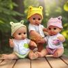 12" Simulation Doll with 30cm Dress-Up Clothes & 3-Piece Accessory Set