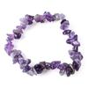 Natural Chip Stone Beaded Bracelet Irregular Crystal Gravel Stretch Bracelet Fashion Jewelry for Women Multiple Colors Available