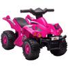 6V Kids Electric Quad Bike W/ Music, Forward Function, for 2-6 Years, Pink