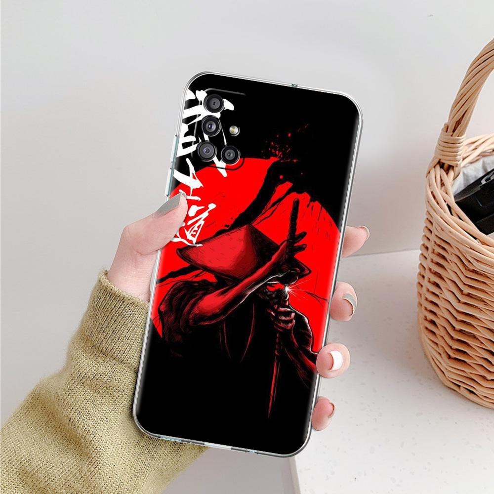 Case For Samsung A15 A13 A35 A55 A51 A71 A41 A31 A21S A03S A05 A17 A23 A25 A33 A53 A73 5G A07 4G Cover Japanese Bushido Samurai