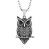 Fashion Owl Pendant Chain Punk Hip Hop Viking Animal Necklaces Amulet for Men Women Charms Stainless Steel Jewelry