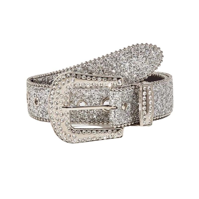 Eyecatching Waist Rhinestone Belt For Womens Y2k Punk Aesthetic Trends Fashion