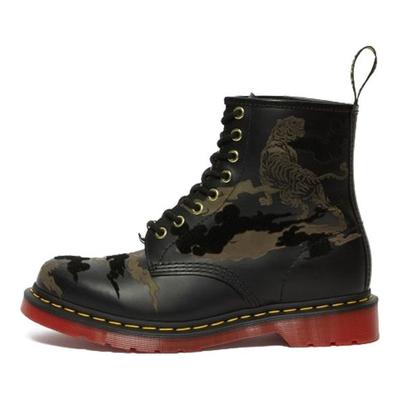 1460 Yott Bőr Camouflage 15.5cm Csizma Unisex csizma Fekete 27268001