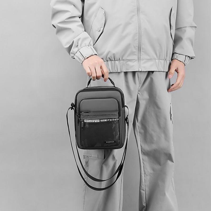 Мужская нагрудная сумка через плечо — фото 16