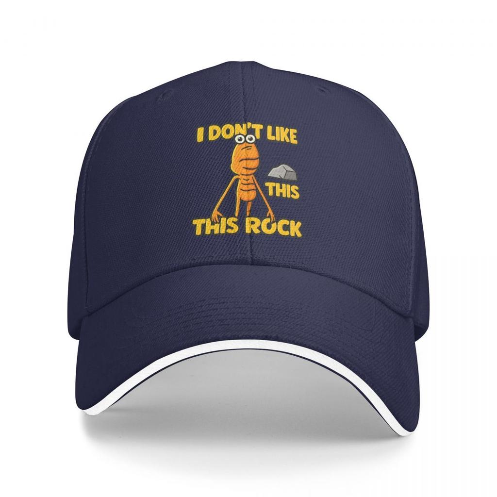 Baseball Caps Funny Marcus The Worm I Don't Like This Rock Meme Trending Customized FeUnisex Unisex Casual Summer Hats