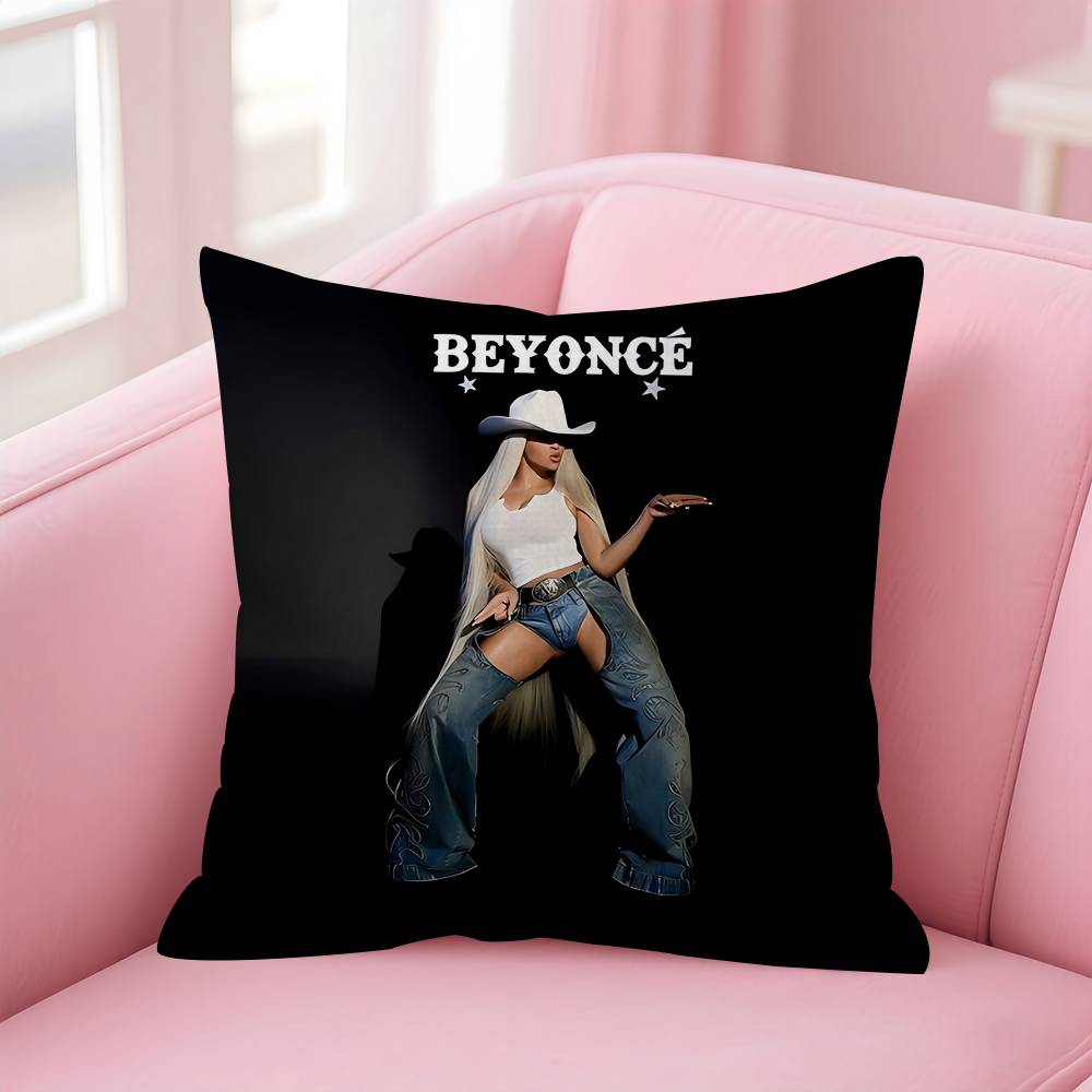 

BBeyonce Cowboy Singer Personalized Pillow Dust Cover Bedroom Kids Party Decoration Pillowcase Birthday Children Gift 30x30 cm