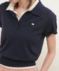 GENERALIDEA Airy Essential Collar Half Knit [Navy] / Wbe2L05513