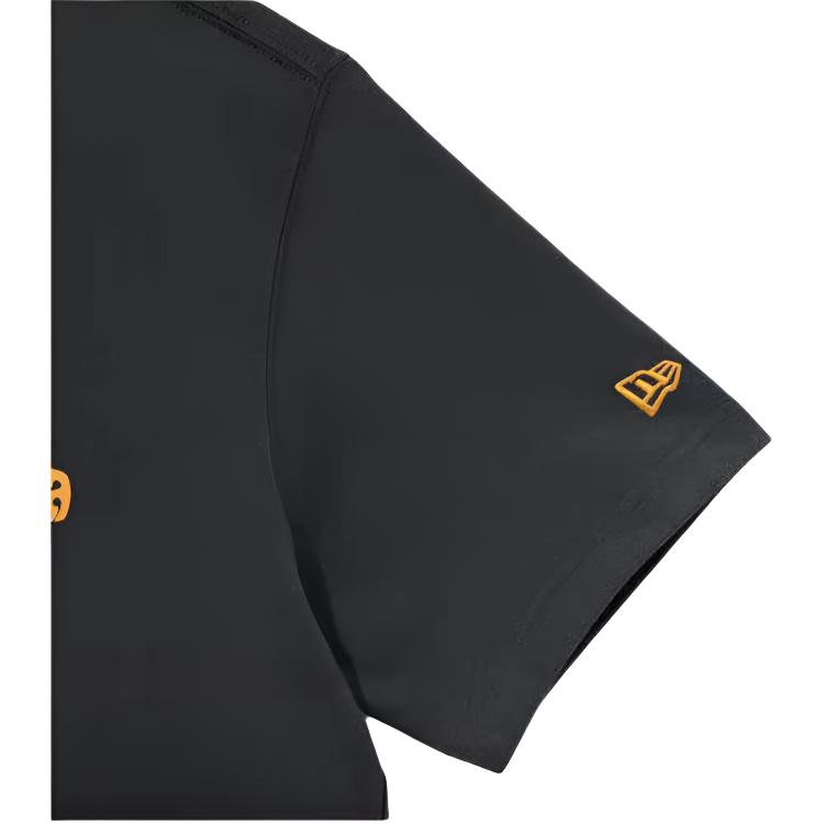 New Era Letter Logo Printed Short Sleeve T-Shirt Unisex T-Shirts Black 13546425