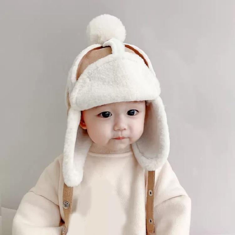 Breathable Earmuff Caps Baby Warmth Ear Flap Hat with Fleece Lining for Winter