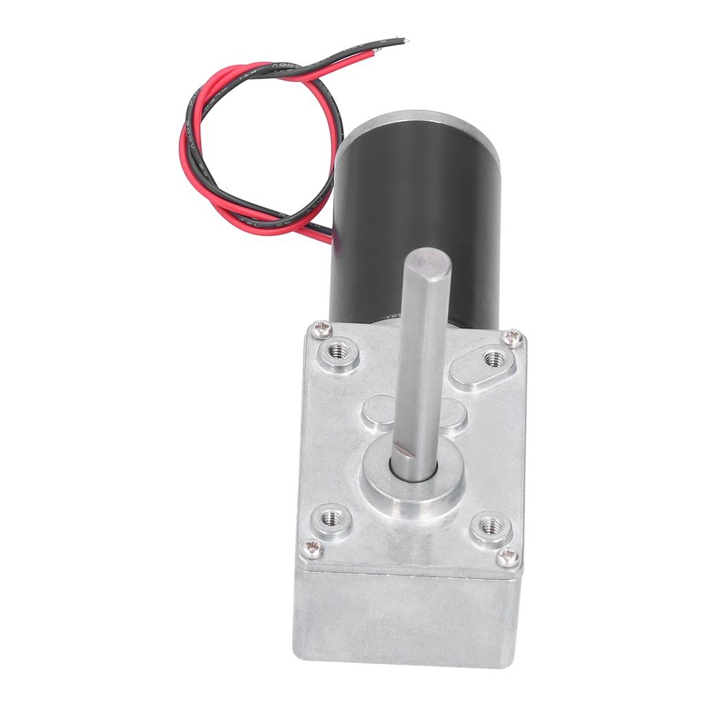 Worm Gear Motor DC Self Locking Mini Speed Reduction Electric Gear Box Reducer EngineDC12V 80RPM