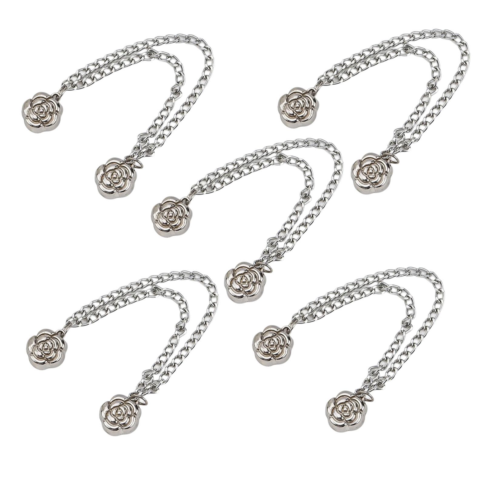 

5Pieces Magnetic Pants Cuffs Fasteners Pants Hems Fasteners Clip Strong Magnets Clip for Pants Trousers to Make Shorter 2