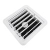 RV Side Vent Fan 12V 5W Manual Adjustment Side Ventilation Exhaust Fan for Campervan Trailer Boat Yacht White