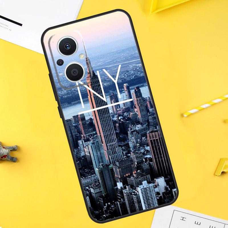 

New York City For OPPO Reno 14F 13F 12F 11F 10 11 12 13 14 Pro 8T 7 8 Lite OPPO Find X9 X8 X6 X5 Pro Case OPPO Reno13 Pro