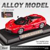 Car Laalloy Model 136 Scale Sports Light Sound Open Kids Doors
