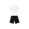 (TD) adidas Trefoil Shorts Tee Set 'White Black' Baby FI8318