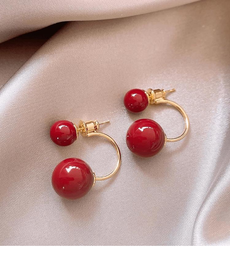 Ankela Red Earrings for Women