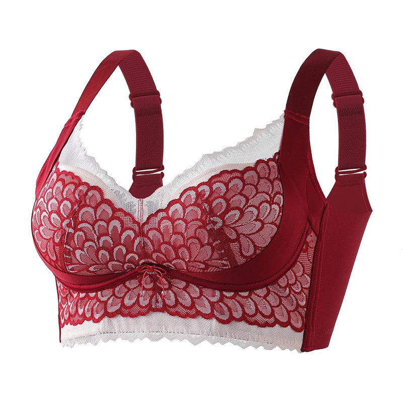 Luxury Lace Adjustable Bra Gathers and Closes Secondary Breasts, Large Breasts, Small Breasts, No Steel Rim, Comfortable Upper Support Underwear Women
