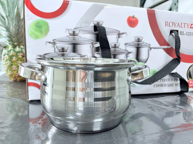 Royalty Line RL-1231 12-piece stainless steel cookware set