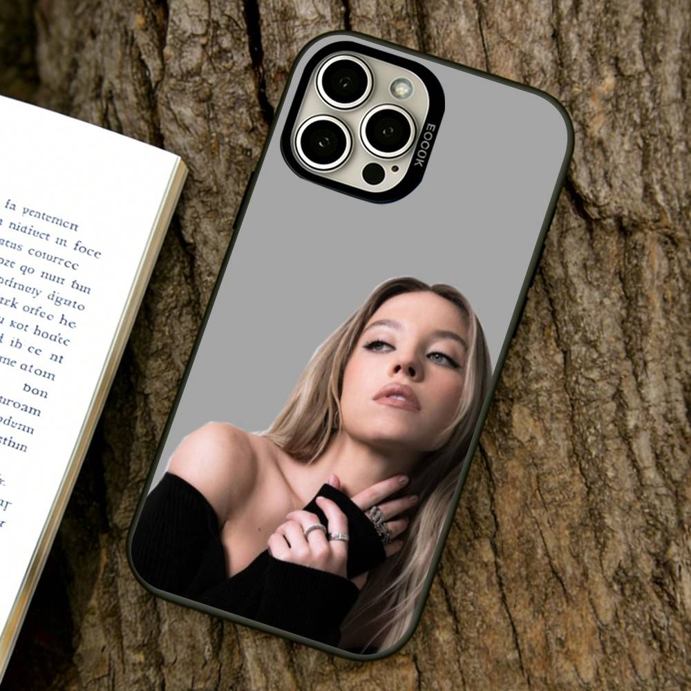 Sydney Sweeney Phone Case For iPhone 17,16,15,14,13,12,11 Plus,Pro Max,XS,Colorful Silver Phone Case Funda Cover