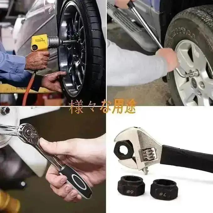 10 Pcs Impact Bolt & Nut Remover Set with Aluminium Storage Case,Bolt Screw Extractor Set, Bolt Remover Tool Set for Removing Da
