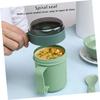 Angoily Microwave Soup Mug with Lid and Scoop, Soup Cup, Food Jar Container, Cereal Cup with Cover, Microwave Safe Mug for Soup, Hot Cereal, and Noodl