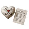 Golf Pocket Hug with Card Heart-Shaped Softball Golf Ball Pocket Hug Token Encouragement Keepsake Gift for Softball Lovers Golfers Sports Enthusiasts