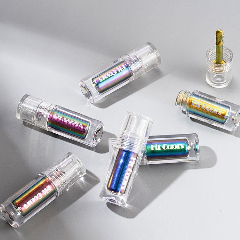 Optical Chameleon Eyeshadow Liquid Dazzling Stage Makeup High Light Film Forming Eyeshadow Liquid Lip Liquid