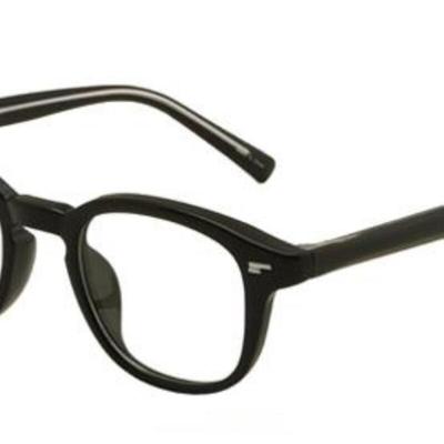 Men's and Women's Classic Basic Black Horn-Rimmed Glasses Frames