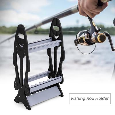 Fischform 16 Angelrutenhalter Lagerregal Kompakter Angelrutenständer Organizer
