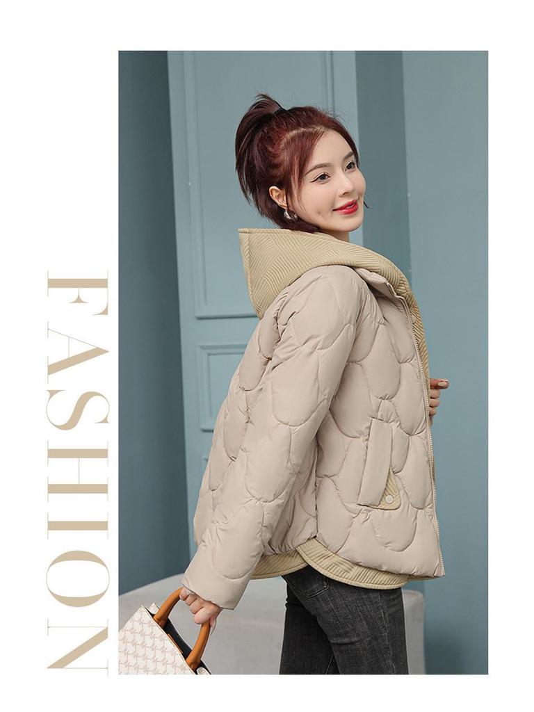Women's 2025 Winter Hooded Cotton-Padded Coat - Korean Style Thick, Warm Down Jacket