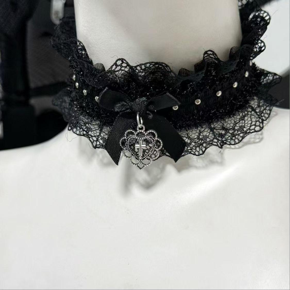 

Супер Фея Ожерелье-чокер с бантом - Милое, Крутое, Универсальное, Высококлассное Женское Украшение чёрный