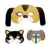 12 unids/set máscaras de animales para niños todas las ocasiones bolsa de fiesta de cumpleaños juguetes de relleno de espuma