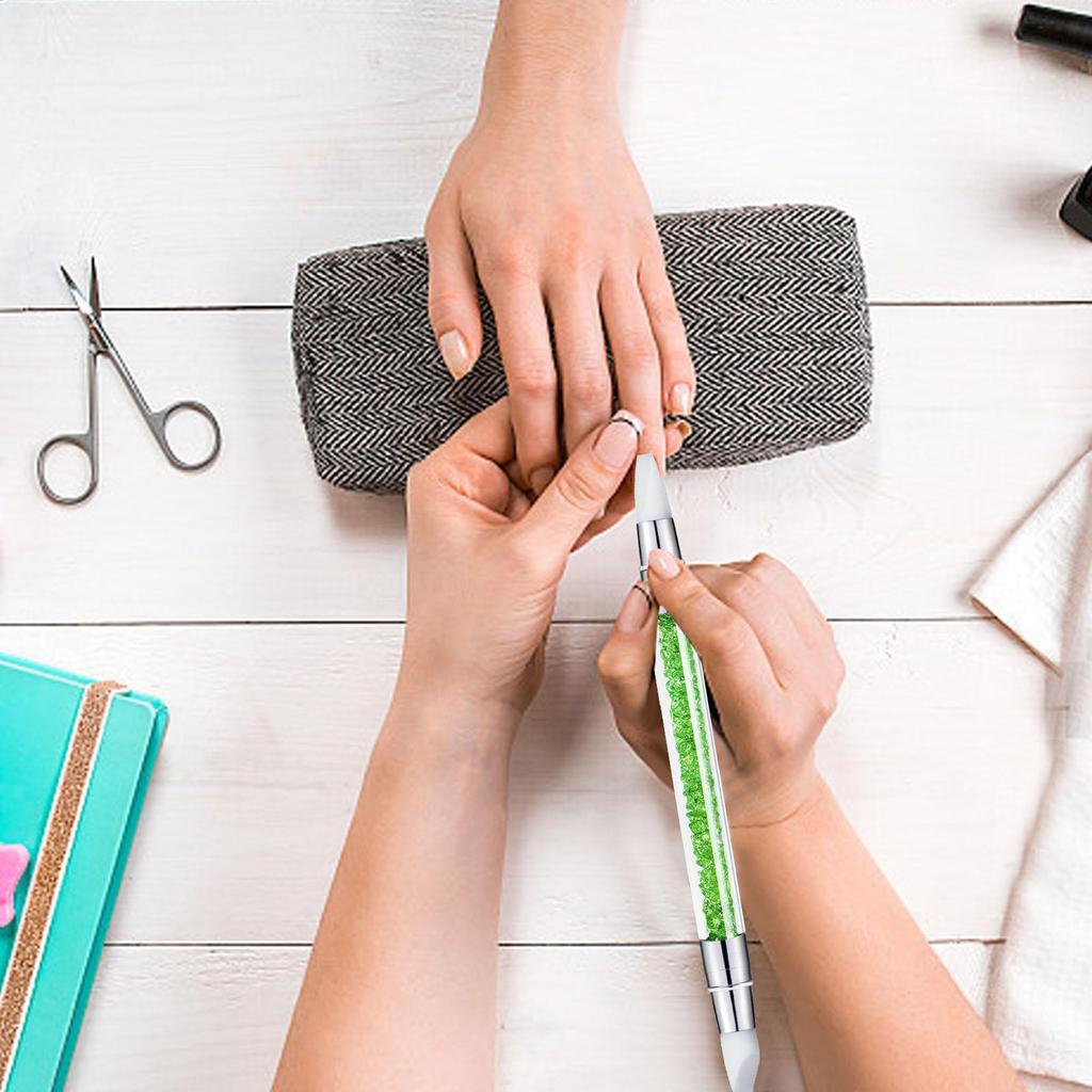 Silicone Nail Brush NailArt Pen DualTipped Silicone Nail Tools NailArt Sculpture Pen Brushes NailArt Tools For Home