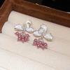 Forest Story: Sweet Style Contrasting Flower Stud Earrings for Women – Fresh, Fashionable, Light Luxury Feel