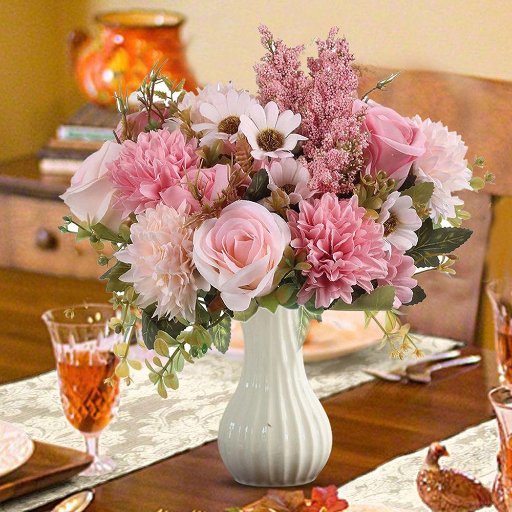 High Quality Artificial Flowers New Year's Decoration Wedding Garden Rose Arch Christmas Home Fake Silk Rose Hydrangea for Party