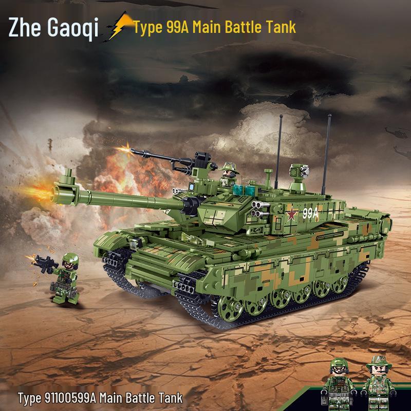 ZheGao Type 99A Tank Building Blocks - Educational Toy for Kids