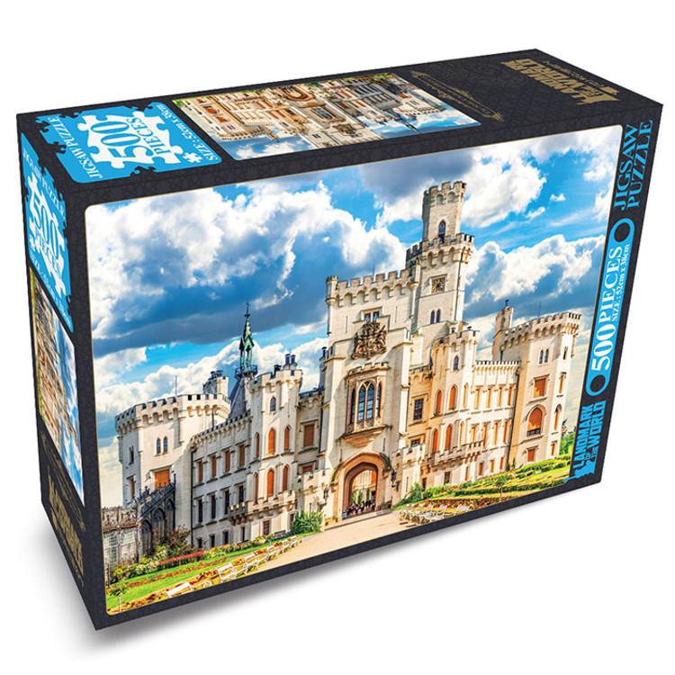 500-teiliges Puzzle – Schloss Hluboka nat Vltavów, beliebtes koreanisches Puzzle