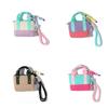 Street Style Multicolor Spliced Mini Key Organizer With Durable Material For Men And Women